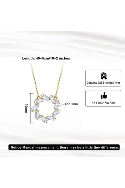 SIC MODA Colier din Argint 925, Minimalist cu Zircon, 6104B