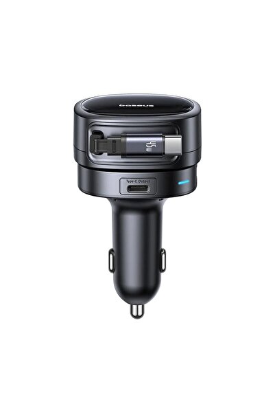 Stef's Cat Car Charger with Cable, 2 x Type-C, USB, 60W, Y43, Black