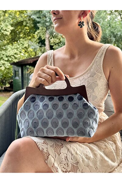 JOPHIEL Raphael - Wooden Scholar Fabric Bag, Clutch, Handbag, Portfolio, Women's Bag, Handbag