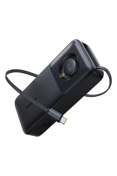 Baseus Power Bank 20000mAh, 65W, Type-C Cable, Free2Pull