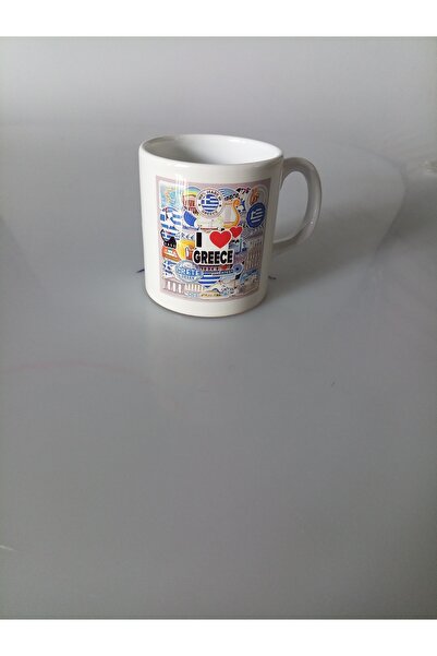 miras home I Love Greece Greece Printed Mug, Greek - Greek Gift Mug Cup