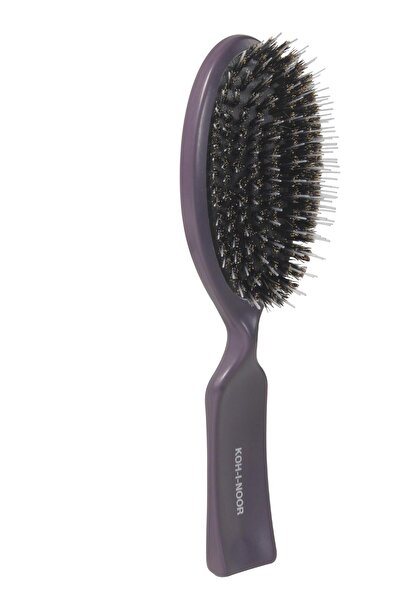 Koh-I-Noor Cosmetics Perie pneumatica ovala mixta cu peri de porc mistret si ...