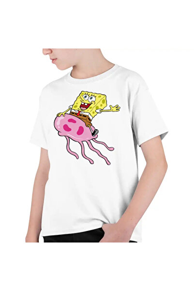 OEM Tricou Copii Baieti Spongebob Pantaloni Patrati Calare Meduza
