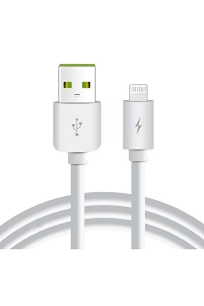 FONIX Cablu de date compatibil cu iPhone/iOS, Lightning, încărcare rapidă 2.4A, 1m, Alb