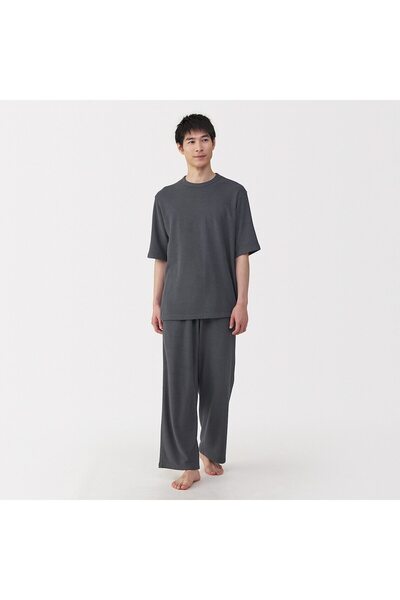 Muji Wearable Pile Towel Half Sleeve Loungewear Set