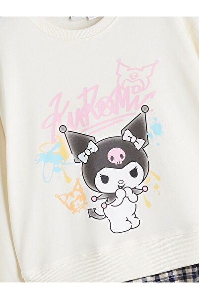 LC Waikiki Lasă-ne să șimbulim stilul tău |   Rochie pentru fetiță cu decolteu cu imprimeu Kuromi