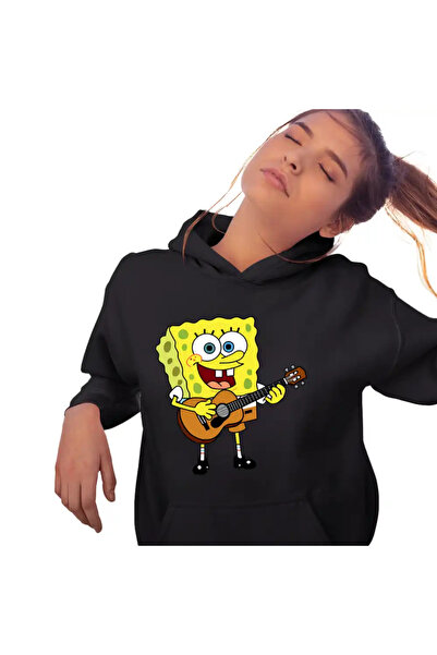 OEM Hanorac Femei SpongeBob Desene Animate Chitara