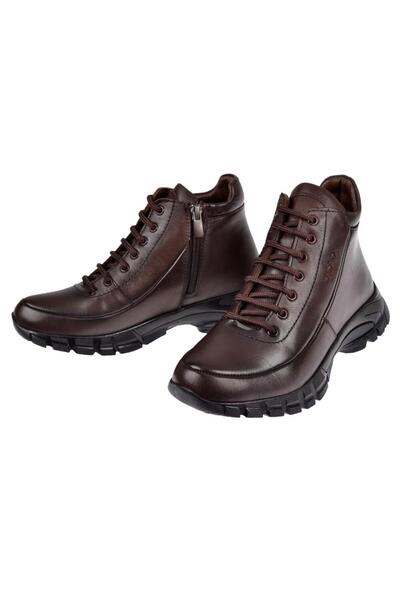 Voyager Hakiki Deri Comfort Kadın Bot VOY-9398 KAHVE