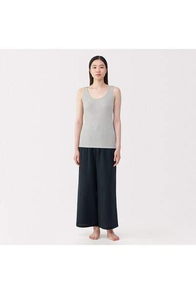 Muji Cotton Ribbed Tank Top