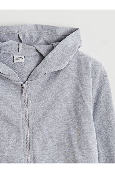 LC Waikiki Timeless Recommendations from Timeless Store |   Hooded Boy's Zippered Sweatshirt