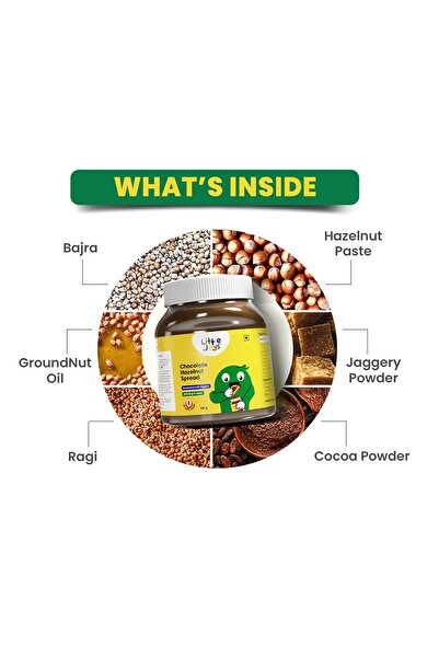 LİTTLEJOYS Chocolate Spread | No Refined Sugar, No Palm Oil, No Preservatives | Sweetened with Jaggery | 300g