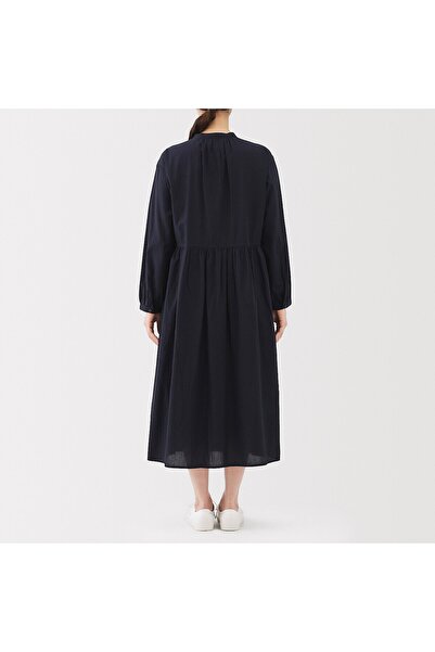 Muji Cotton Voile Long Sleeve Dress