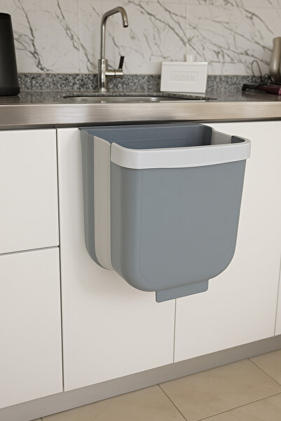DailyHome Askılı ve Katlanabilir Çöp Kovası – Mutfak & Banyo Kullanımı 6litre