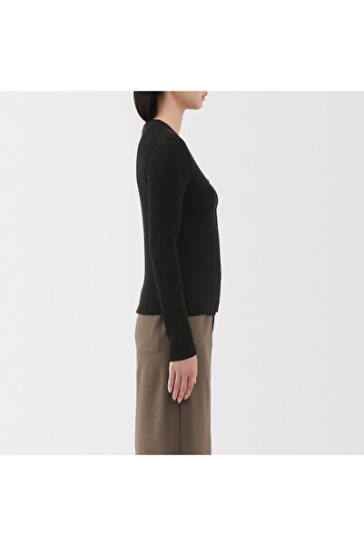 Muji Lyocell Blended V Neck Cardigan