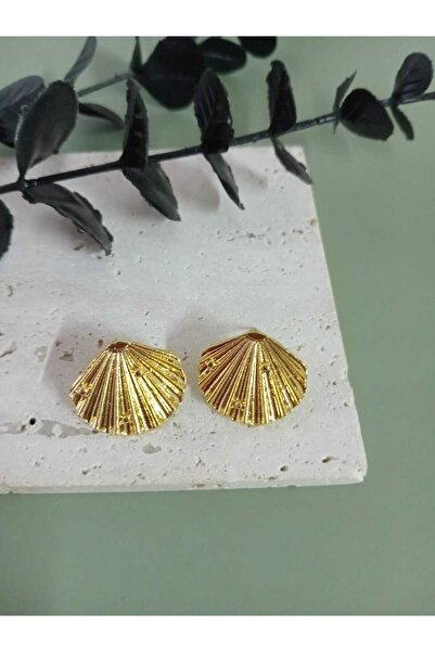 mos&more Gold Midye Hafif Kadın Küpe