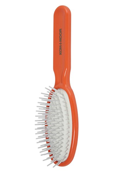 Koh-I-Noor Cosmetics Perie pneumatica portocalie cu peri cilindrici din plast...