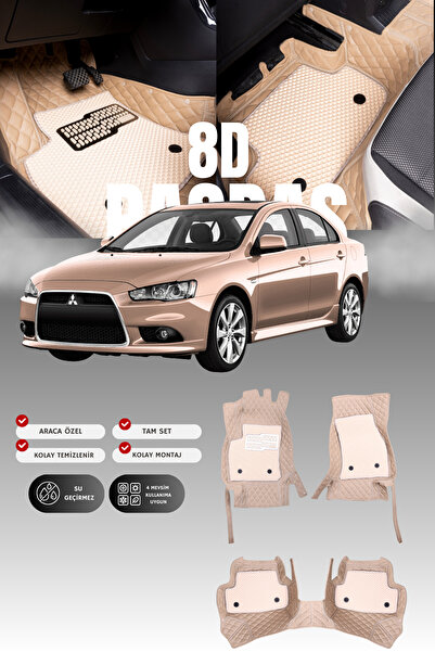 stiloto دواسة سيارة جلدية لميتسوبيشي لانسر (2010-2015) 8D |   حماية كاملة، مخ...