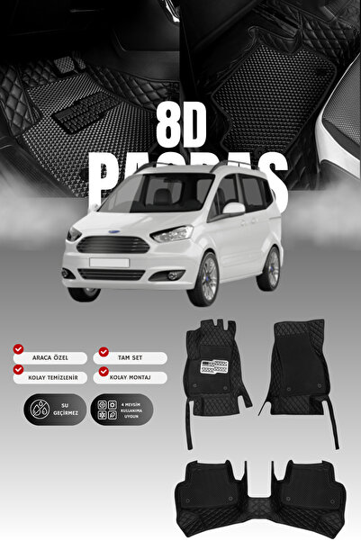 stiloto Ford Tourneo Courier (2014-2023) 8D Deri Havuzlu Oto Paspas | Tam Kor...