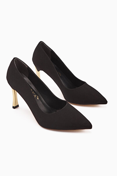 İncimoda Stiletto Women's Heeled Shoes Comfortable Vegan Leather Daily and Special Occasion