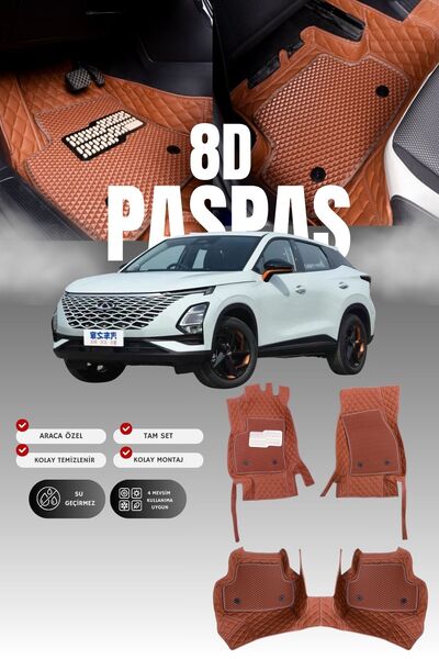 stiloto Chery Omada 5 Benzinli (2022 ve sonrası) 8D Deri Havuzlu Oto Paspas |...
