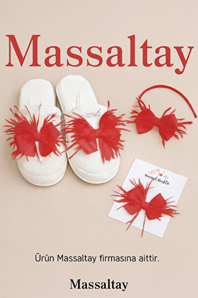 Massaltay Maternity Set Slippers and Crown Set - Stylish Accessory and Elegant Design