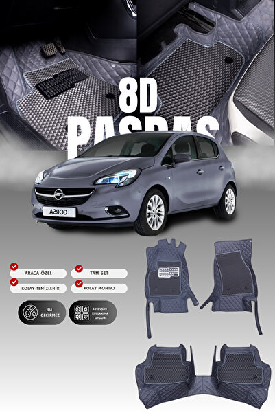 stiloto دواسة سيارة جلدية لسيارة أوبل كورسا دي (2006-2014) 8D |   حماية كاملة...