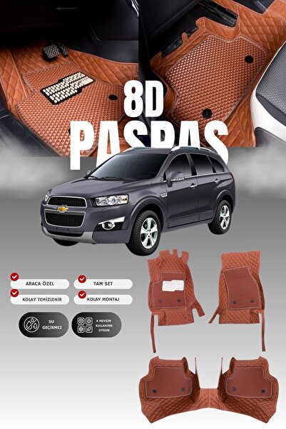 stiloto Chevrolet Captivia (2006-2018) 8D Deri Havuzlu Oto Paspas | Tam Korum...