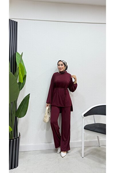 Bluezade Sandy ikili takım alt üst pantolon tesettür