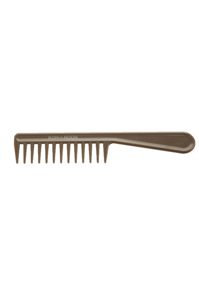 Koh-I-Noor Cosmetics Pieptene gri, cu maner, dinti lati, Koh-I-Noor, 8130S