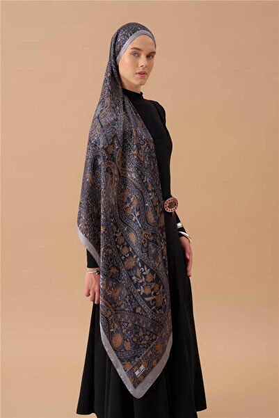 İpekhan Jardin Secret Collection Indian Voile Silk Shawl 5011-07