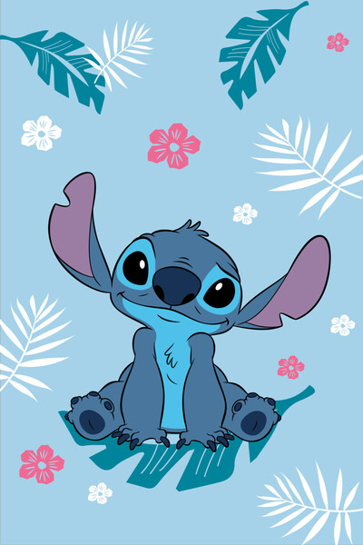 Stitch Disney Lilo și Blue pătură polară 100x150cm