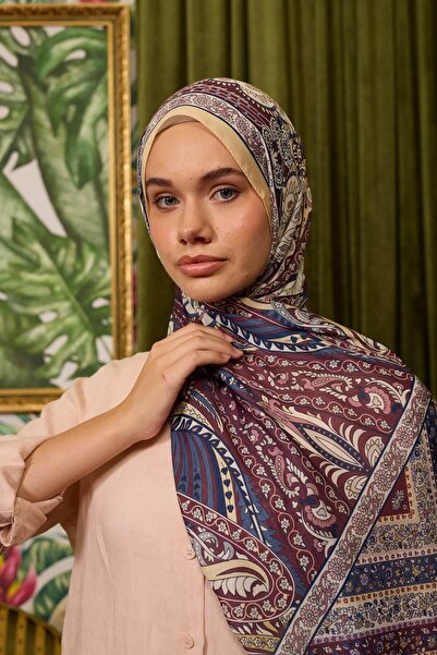 İpekhan Marrakech Collection Soft Shawl Burgundy Altuni 3047-07