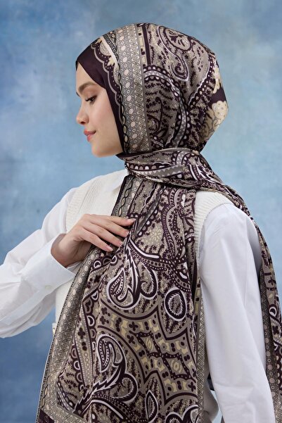 İpekhan Σάλι ινδικού βουάλ από δαμάσκηνο - 5005-06