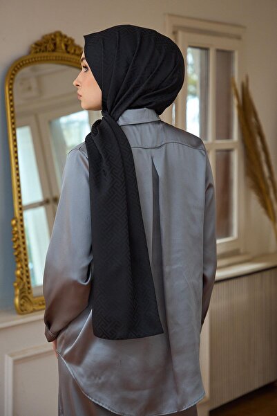 İpekhan Şal jacquard mătăsos negru - Colecţia Summer Sparkle 9017-16