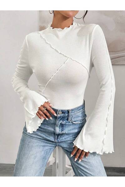 MOONBULL Women's Spanish Sleeve Blouse