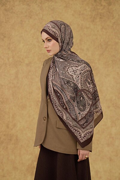 İpekhan Soft Shawl Brown Mink 3053-07