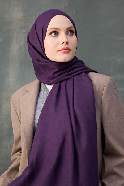 İpekhan Σάλι ζακάρ με μωβ μοτίβο κυμάτων - 8010-13