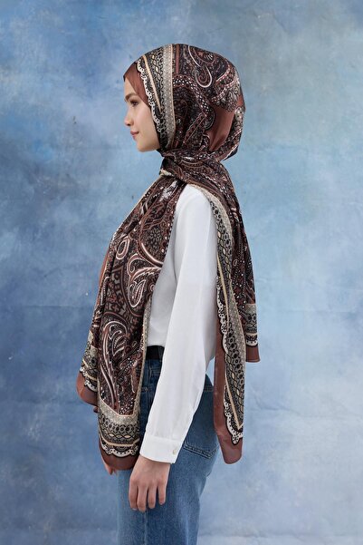 İpekhan Σάλι ινδικού βουάλ με κανέλα - 5005-15