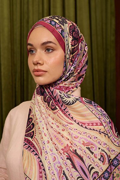 İpekhan Soft Marrakech Shawl Peach - Red Collection 3047-09