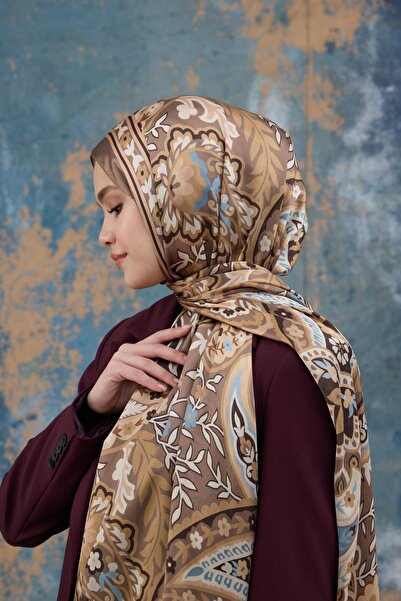 İpekhan Капучино Індійський вуаль-шаль - 5004-11