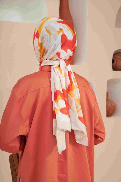 İpekhan Comfort Arya Σάλι Κεχριμπάρι Πορτοκαλί 3028-18