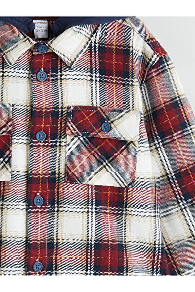 LC Waikiki Create Your Style from Uzg Store |   Hooded Plaid Boys' Shirt
