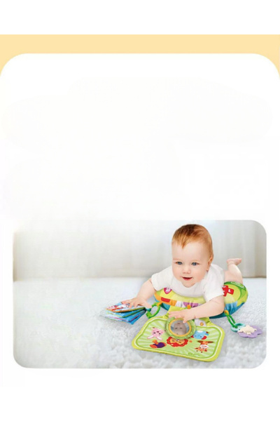 Picodino Baby Activity Pillow with Toys and Sounds, Green