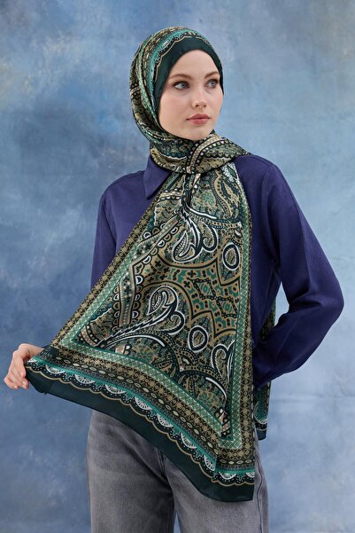 İpekhan Σμαραγδένιο ινδικό σάλι - 5005-07