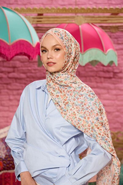 İpekhan Συλλεκτικό Marrakech Soft Shawl Salmon Grey 3046-19