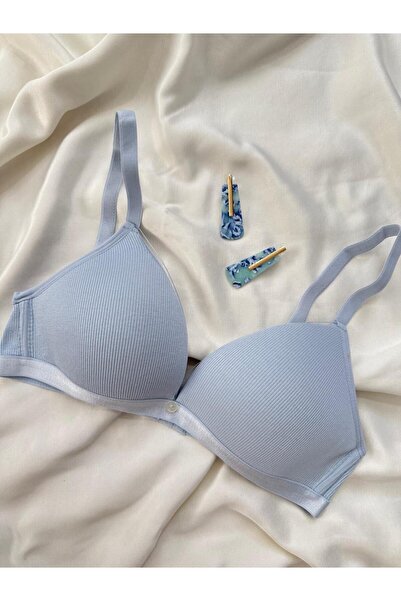 İNKO İÇ GİYİM Cotton Underwire-Free Unpadded Gatherer Bra