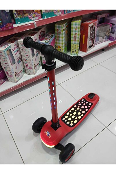 Boratila Toys Müzikli (Kapatılabilir) Işıklı Sağlam Gövde 3 Teker Çocuk Scooter