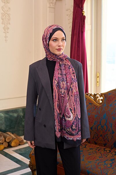 İpekhan Φούξια Voile Μεταξωτό Σάλι - 9804-04