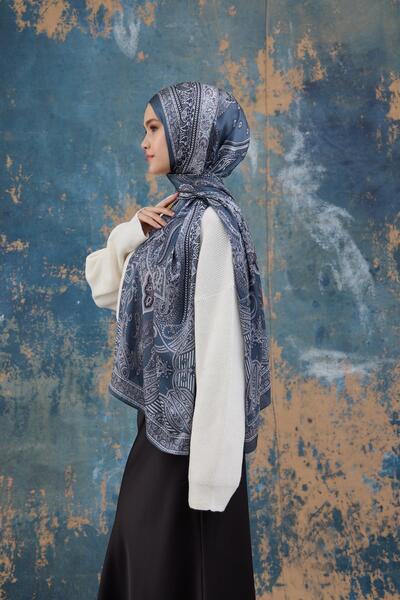 İpekhan Mürdüm Hint Vual Şal - 5008-09