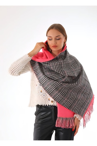 Helyabutik Çift taraflı ekose Atkı